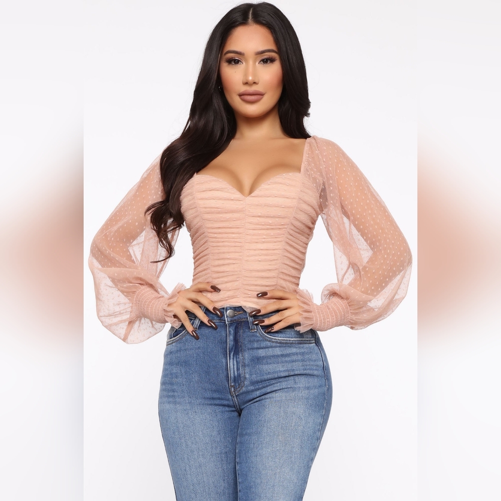 Fashion Nova Keeping It Cute Lace Top